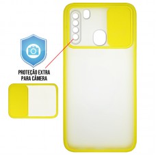 Capa para Samsung Galaxy A21 - Cam Protector Amarela